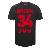 Camisa de Futebol Bayer Leverkusen Granit Xhaka #34 Equipamento Principal 2023-24 Manga Curta